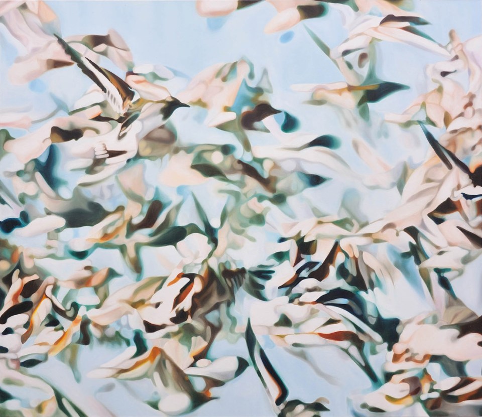 Rudy Turnstone oil on canvas 90"x72" 2011